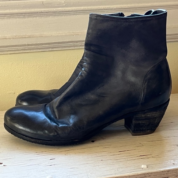 Official Creative dark gray/black leather boots 38.5. - Picture 9 of 9